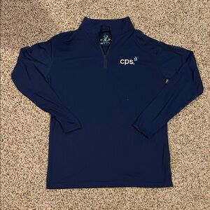 Navy Blue Quarter-Zip Sweatshirt